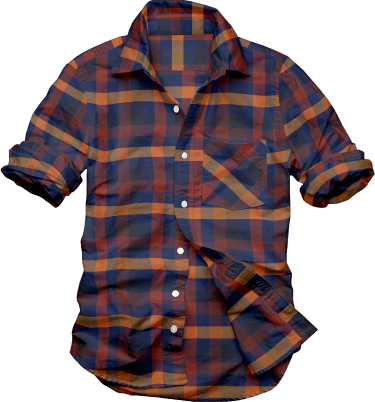 Checkered Slim Collar Casual Shirt