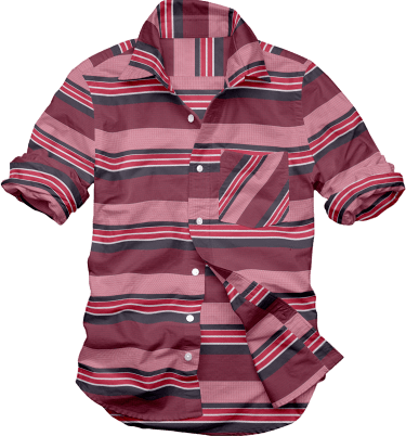 Printed Spread Collar Casual Shirt